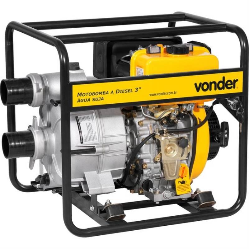 Motobomba à Diesel 3 POL 7 HP 4 Tempos p/ Água Suja VONDER