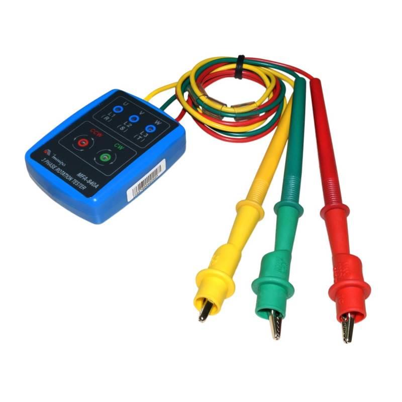 Fasímetro Indicador de Sequência de Fase CAT II 600V MFA-840A MINIPA