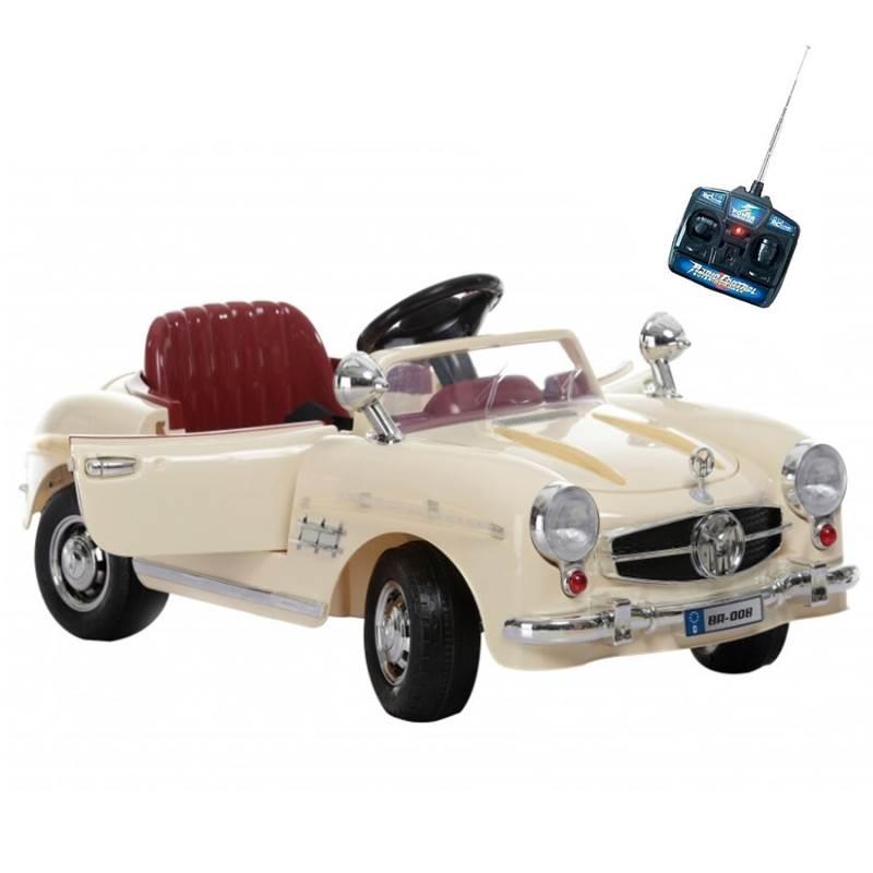 Carro Elétrico Infantil Vintage Bege com Controle Remoto BEL