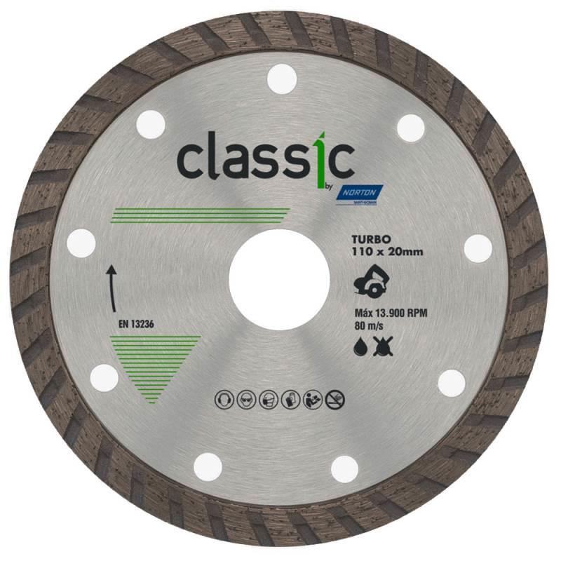 Disco de Corte Diamantado 4.3/8 POL 110x20 MM Turbo Classic NORTON