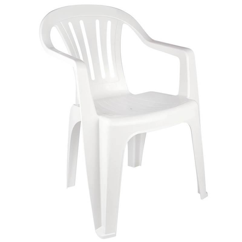 Cadeira Tipo Poltrona em Plástico Bela Vista Branca MOR