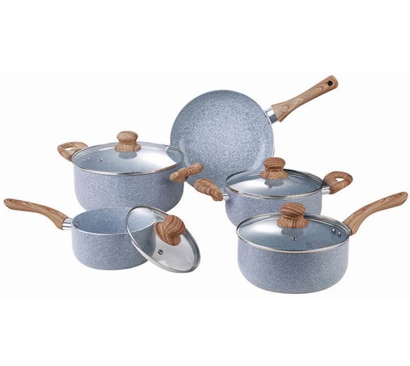 Jogo de Panelas 5 Peças Cerâmico Granite Antiaderente e Indução PAN02 HAUSKRAFT