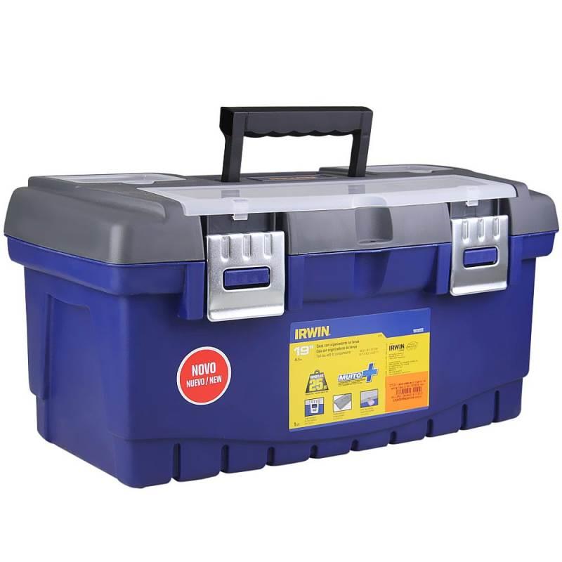 Caixa de Ferramentas Plástica 19 POL c/ Organizadora e Trava IB190 IRWIN