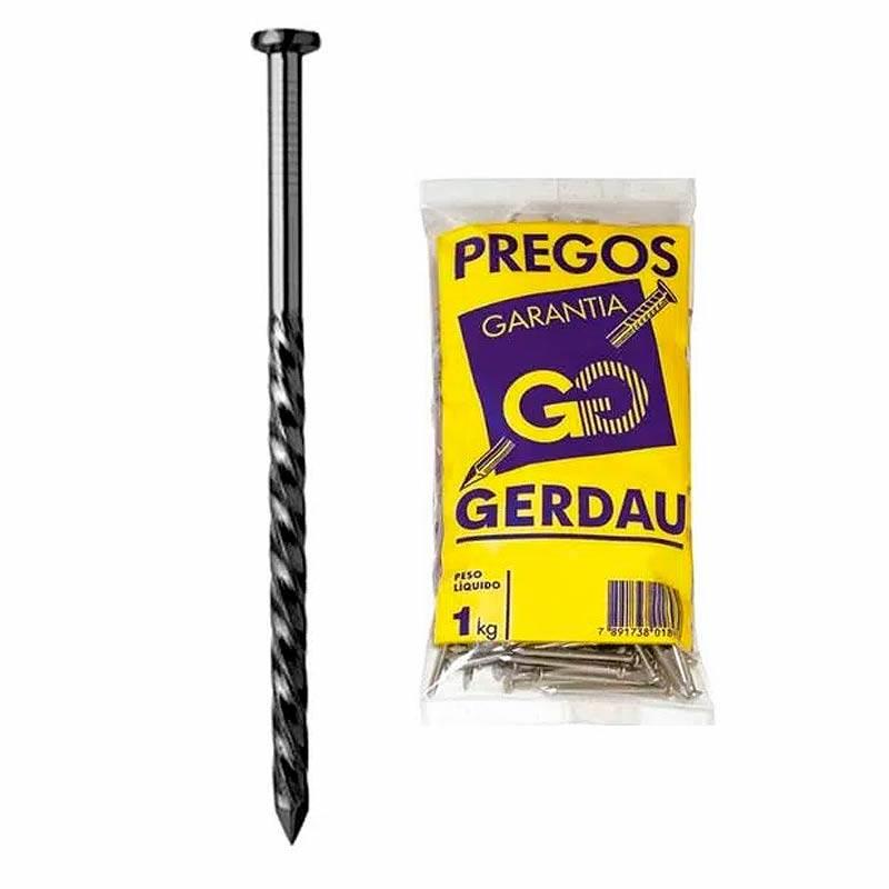 Prego Ardox 18 x 27 Com Cabeça Pacote 1KG 117000222 GERDAU