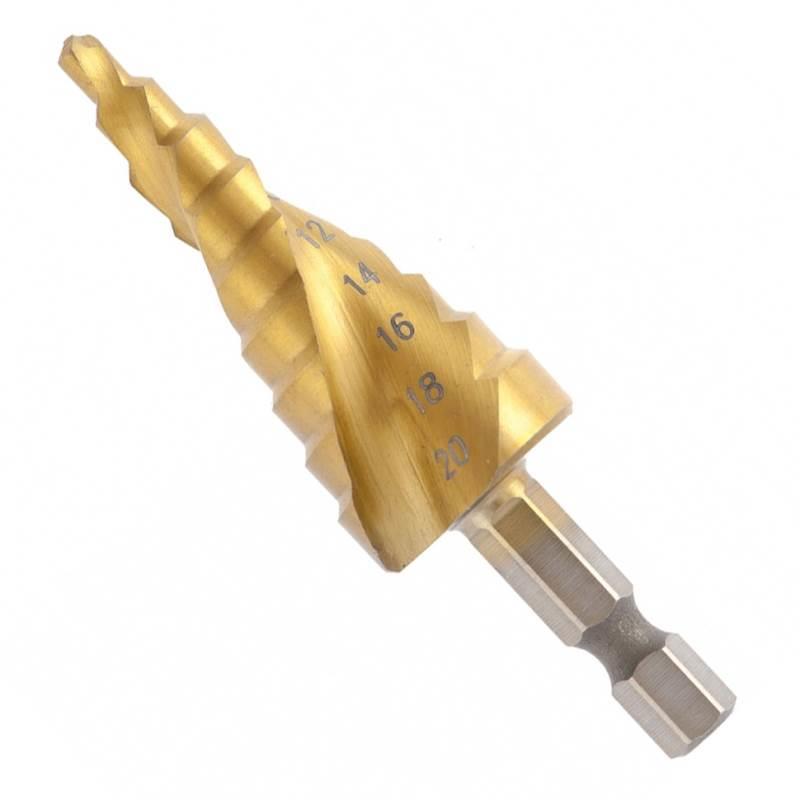 Broca Escalonada de 4 à 20 MM HSS Espiral Profissional MTX