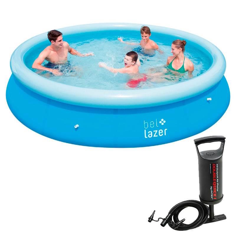 Piscina Inflável 7000 Litros 366 x 76 CM BEL + Bomba Double Quick