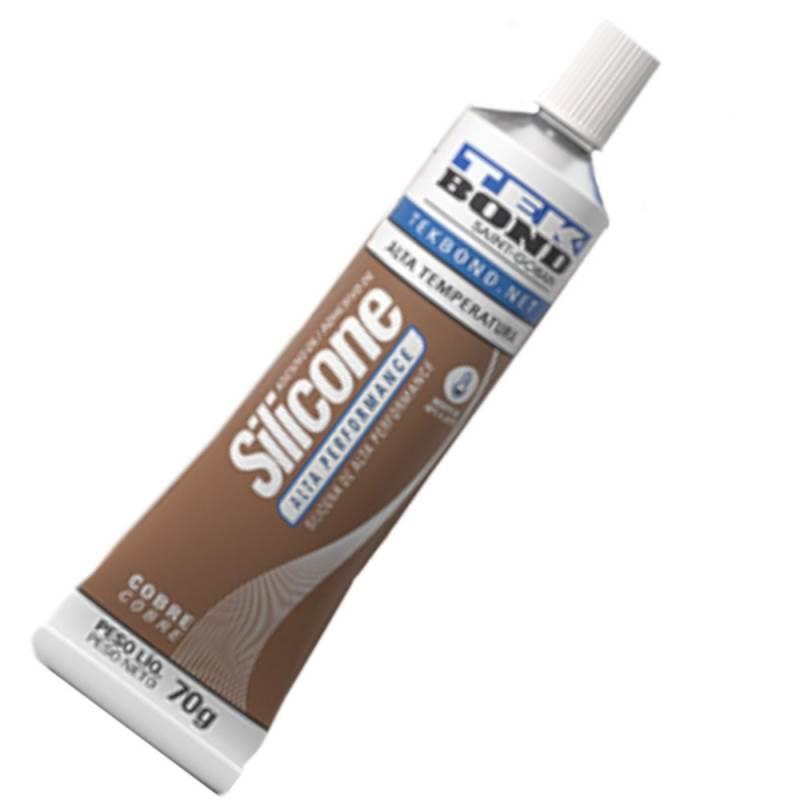 Silicone Adesivo Neutro Alta Temperatura Oxi Cobre 70 GR 22104002200 TEKBOND