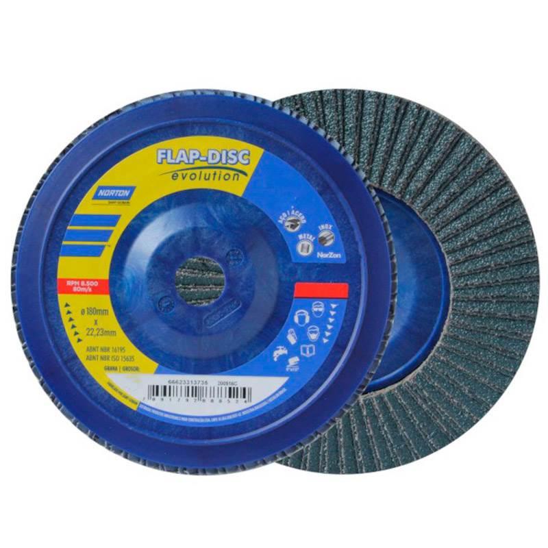 Disco de Lixa Flap 7 POL Grão 120 NORTON