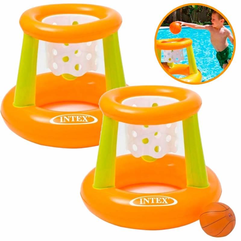 Kit 2 Cestas de Basquete Flutuante para Piscinas 58504 Infantil INTEX