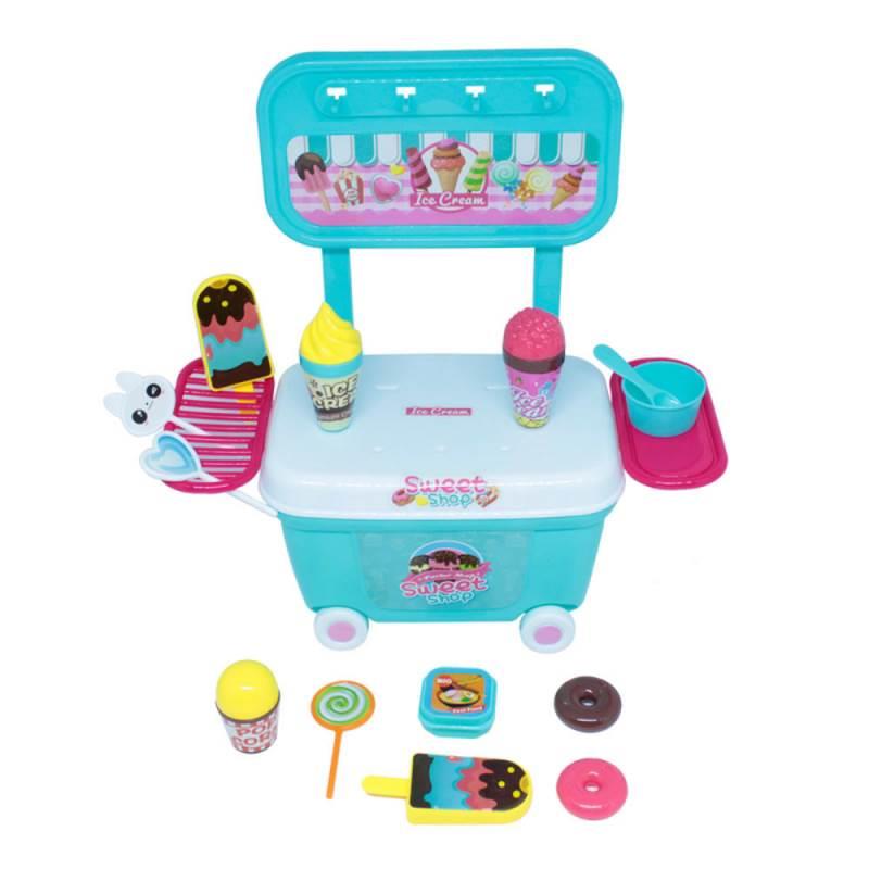 Mini Kit Carrinho Baú Doceria de Brinquedo BEL