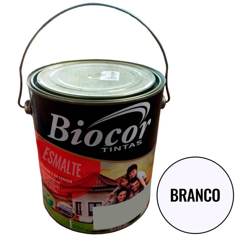 Tinta Esmalte à Base D'Água Branco Brilhante Lata 3.6L BIOCOR