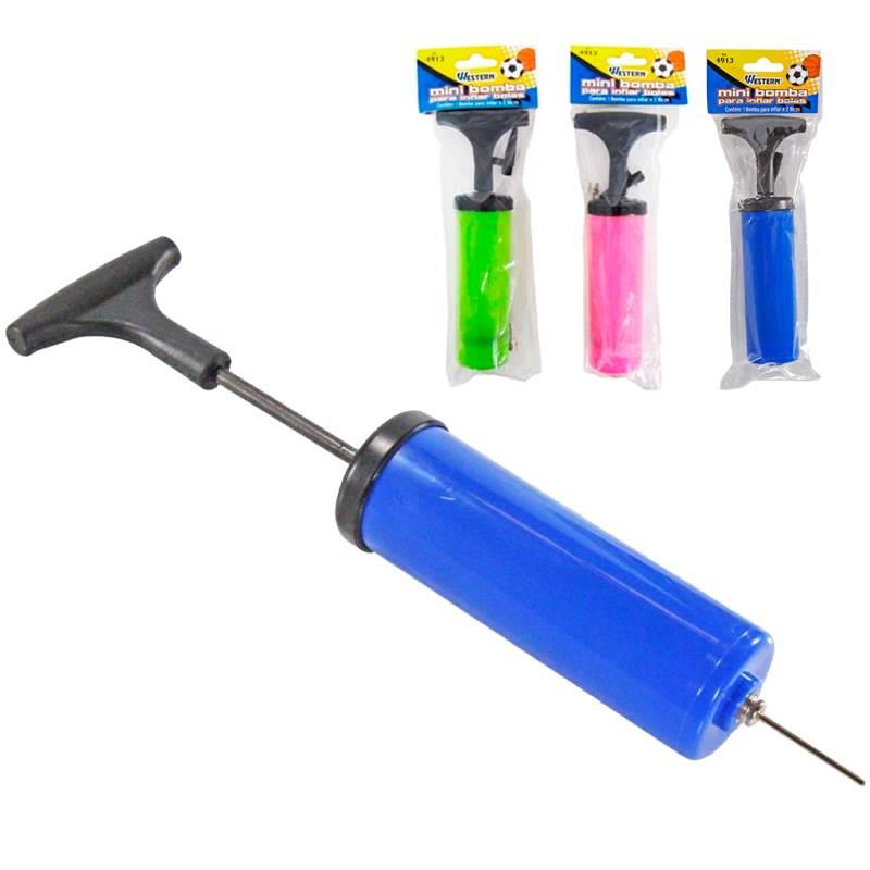 Mini Bomba Manual para Encher Bolas Cores Sortidas WESTERN