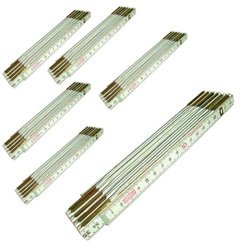 Metro Madeira Bambu Duplo Branco Chapeado Kit com 6 Peças BAMBU