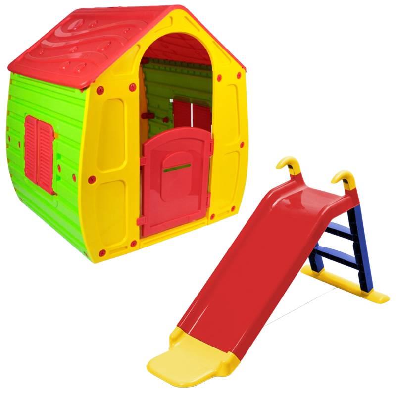 Casinha de Brinquedo Magical + Escorregador BEL