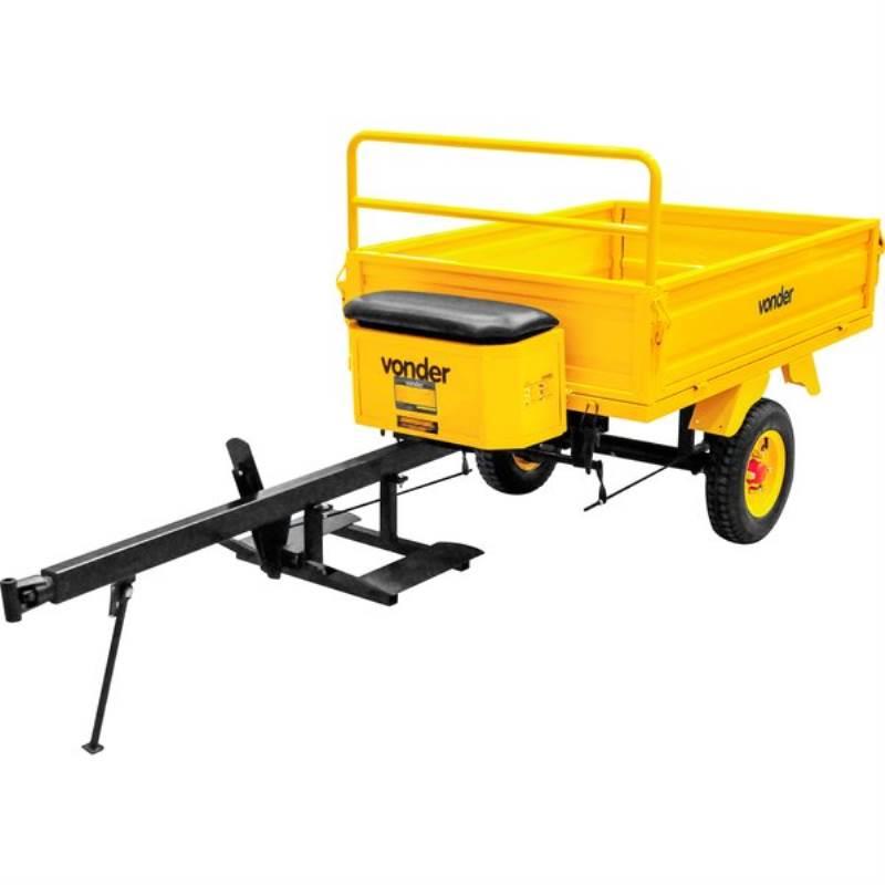 Carreta Agrícola Capacidade 300 KG para Tratores de Grama VONDER