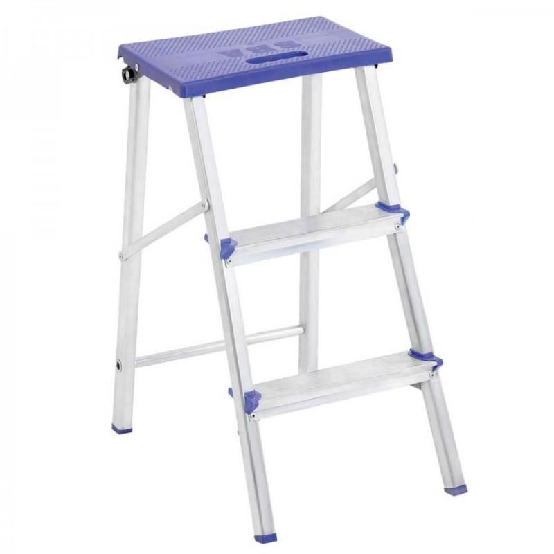 Escada Banqueta de Alumínio Doméstica 3 Degraus E1002 ALUSTEP