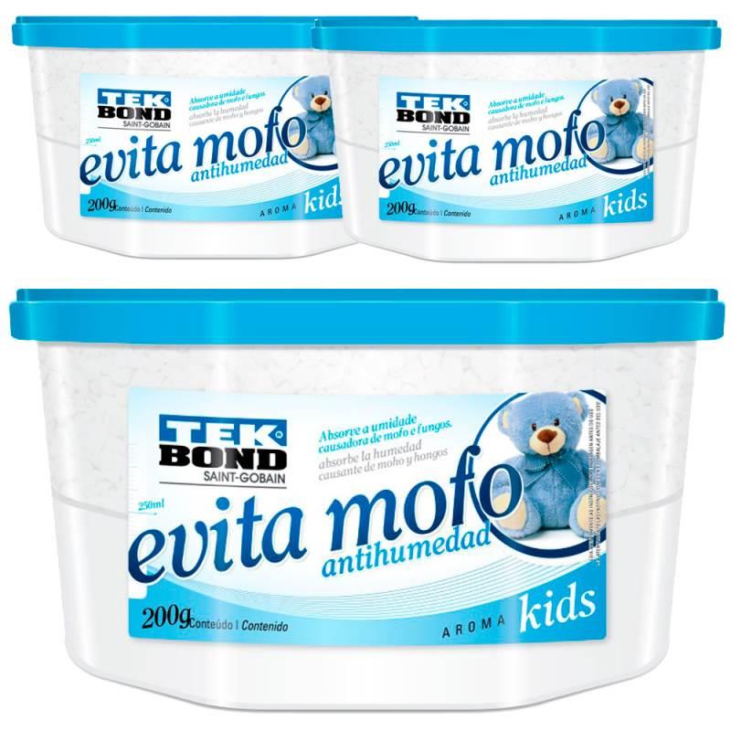 Evita Mofo Kids 200 GR Kit com 3 Unidades TEKBOND