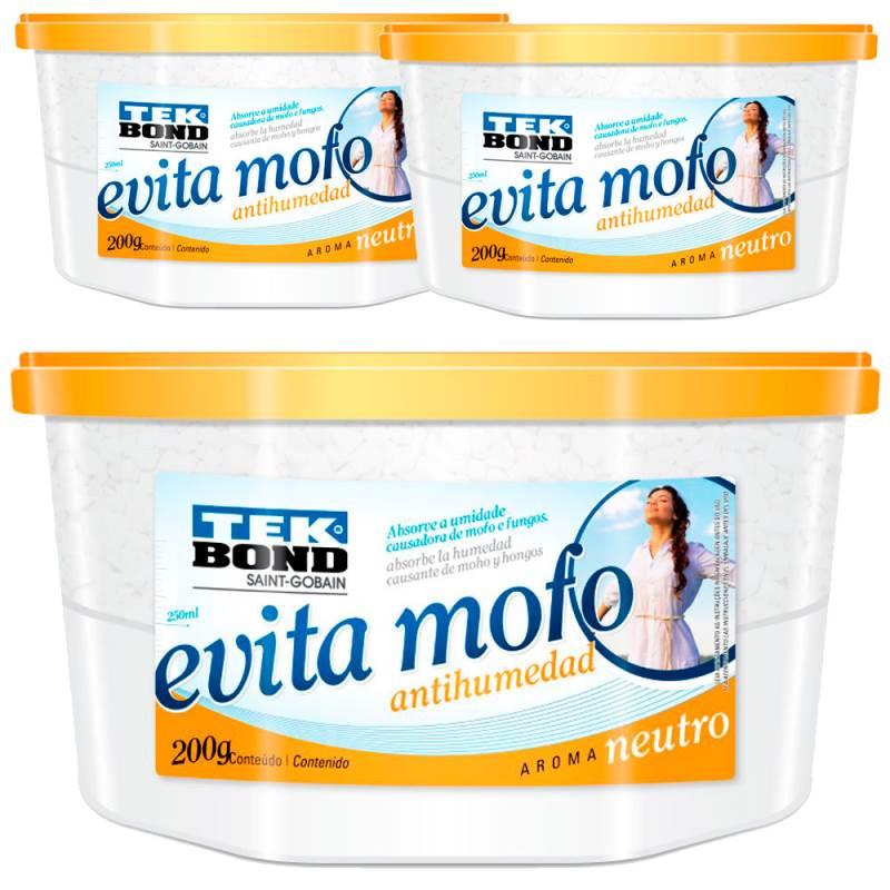 Evita Mofo Neutro 200 GR Kit com 3 Unidades TEKBOND