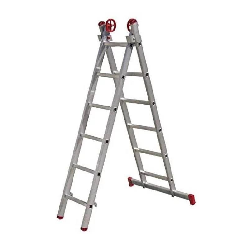 Escada Extensiva de Alumínio 6 x 2 Degraus 1.84 x 2.76 Metros ESC0615 BOTAFOGO