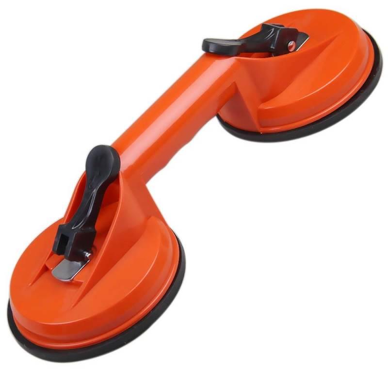 Ventosa Dupla para Porcelanato e Vidros Capacidade 100 KG R451 BLACK JACK