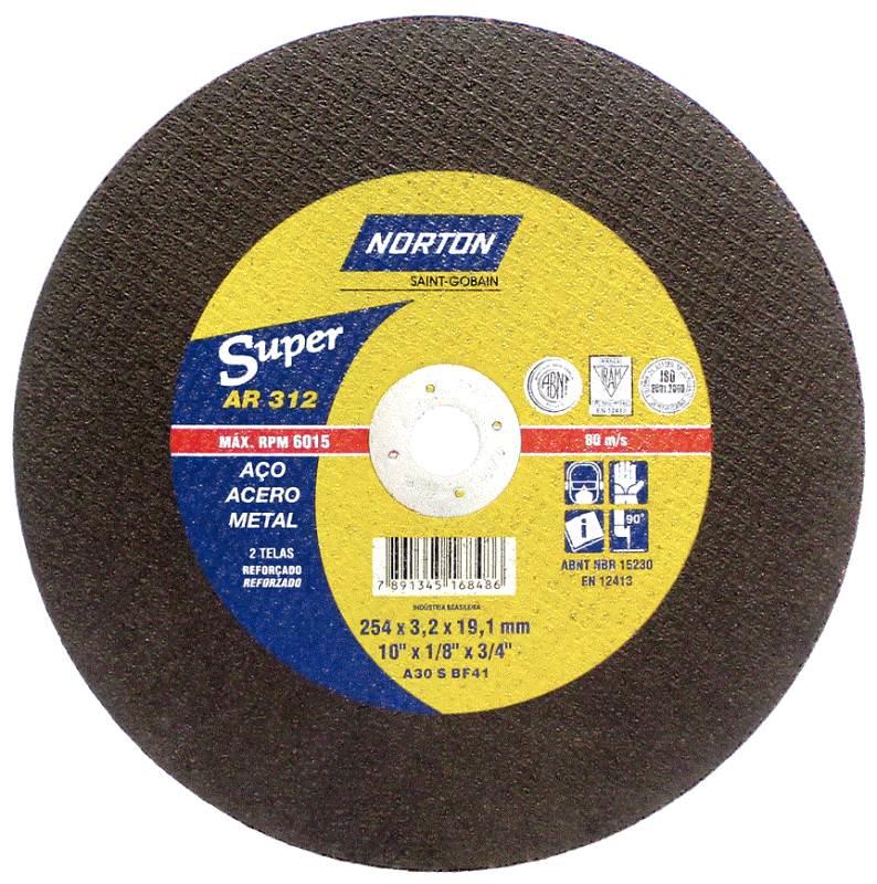 Disco de Corte 12 POL com Furo de 3/4 POL AR312 NORTON