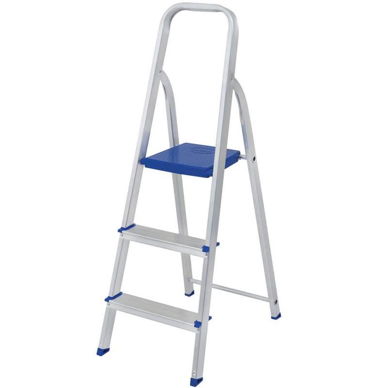Escada Doméstica de Alumínio 3 Degraus MOR