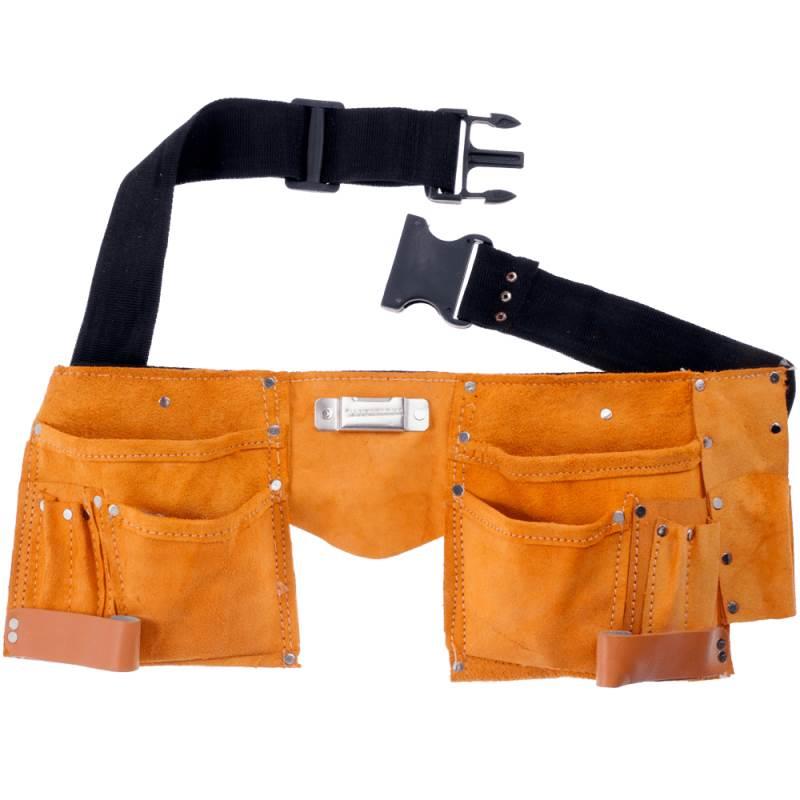 Cinto em Couro para Ferramentas com 11 Bolsos 9FT EDA