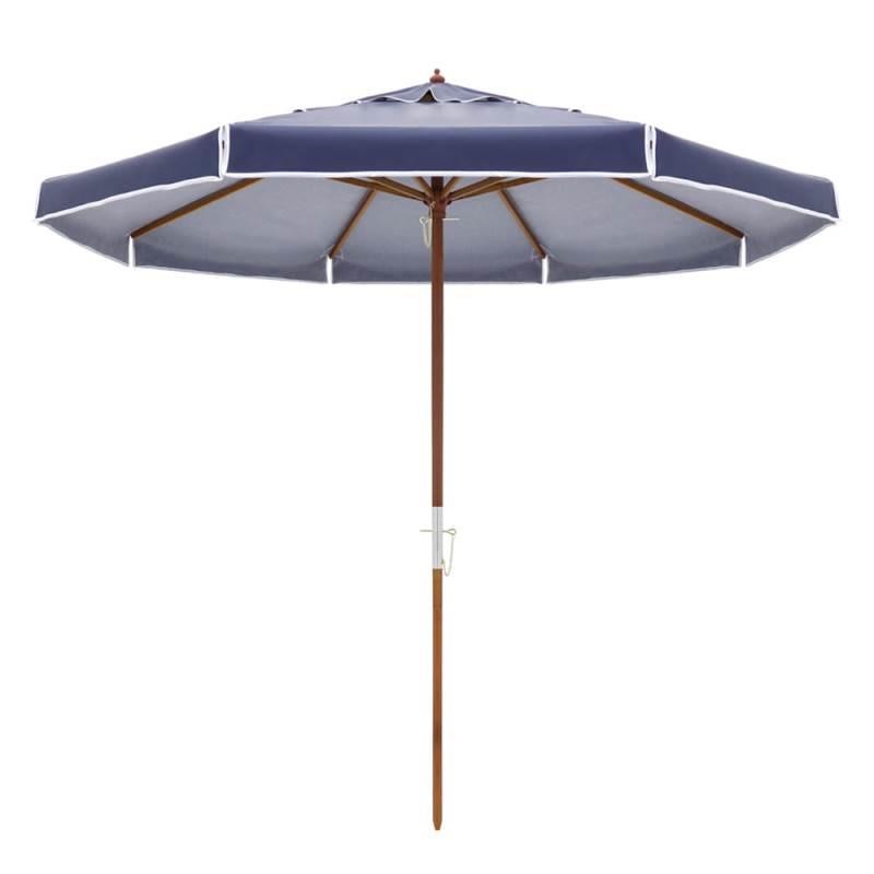 Ombrelone Positano Bagum Madeira 3.00 Metros Diâmetro Azul 300802 BEL