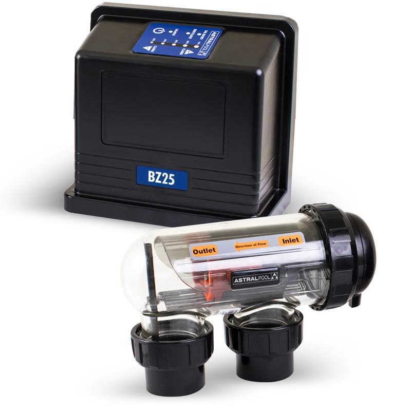 Gerador Automático de Cloro BZ25 25 gr/h Piscinas até 75.000 Litros Astralpool FLUIDRA