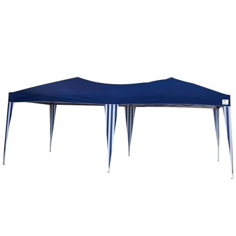 Tenda Gazebo Oversize Azul em Poliéster 3X6 Metros Articulada c/ Pés em Alumínio 330602 BEL