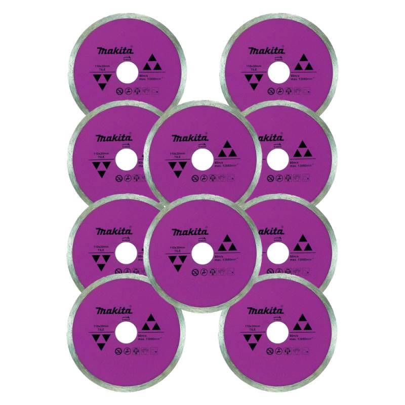 Disco Diamantado 4.3/8 POL p/ Porcelanato e Cerâmica D-44258 C/ 10 Unidades MAKITA