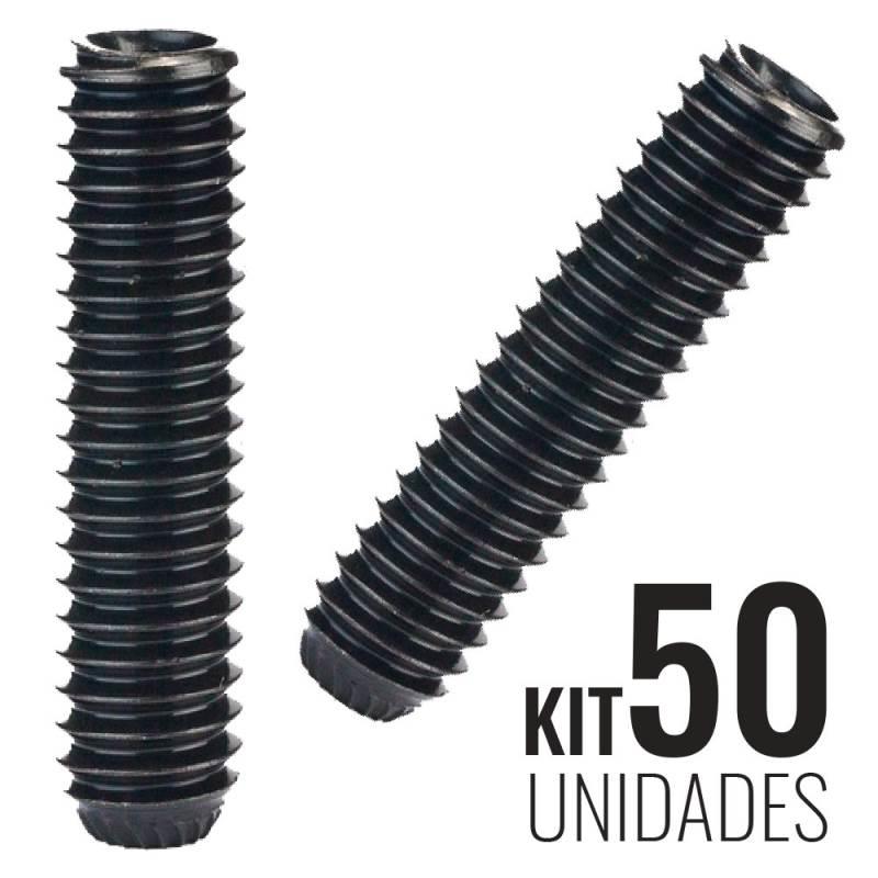 Parafuso Allen 6 X 25 MM s/ Cabeça Sextavado Interno Kit 50 Unidades PA225060251A TELLEP