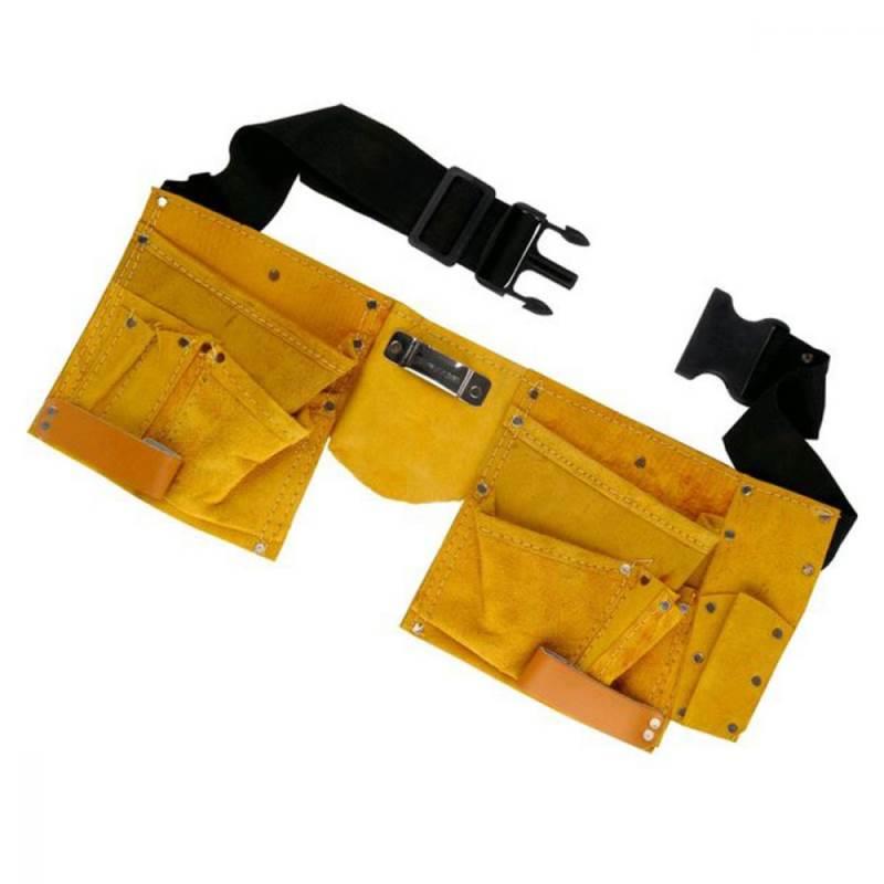 Cinto para Ferramentas com 11 Bolsos em Couro Econômico STARFER
