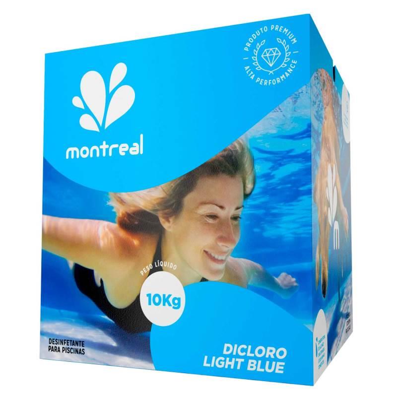Cloro Granulado Dicloro de Sódio para Piscinas e Hidrotanques Light Blue 10 KG MONTREAL