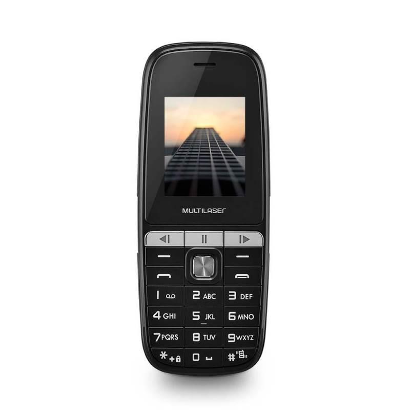 Celular Up Play Dual Chip 32 MB Mp3 Preto P9076 MULTILASER