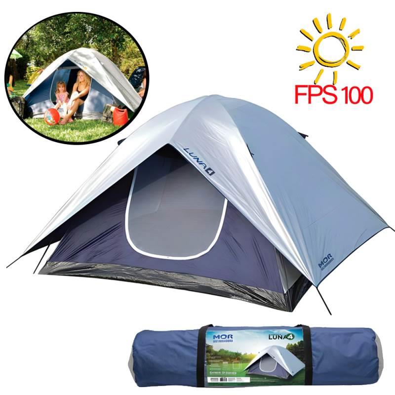 Barraca Camping Luna Para 4 Pessoas Com Proteção Solar 009037 MOR