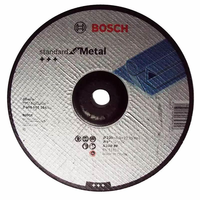Disco de Desbaste Metal 9 POL x 1/4 POL Furo 7/8 POL Standard BOSCH