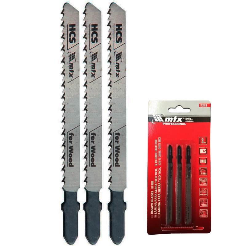 Lâminas para Serra Tico Tico 75 x 2.5 MM em Aço Kit com 3 Peças para Madeira 782019 MTX