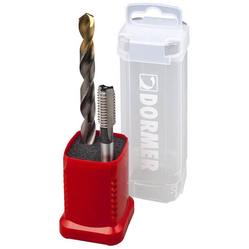 Kit Duo Pack Macho Manual E500 M3 e Broca TiN 2.5 MM HSS A002 DORMER