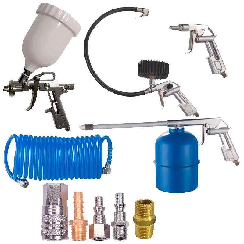 Kit Multiuso para Compressor 5 peças 8621 BREMEN + Jogo de Engates e Niple