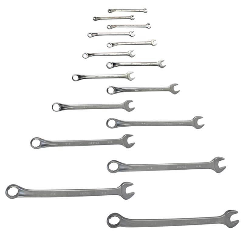 Chave Combinada JOGO 1/4 a 1.1/4 POL Cromo Vanadium BELZER