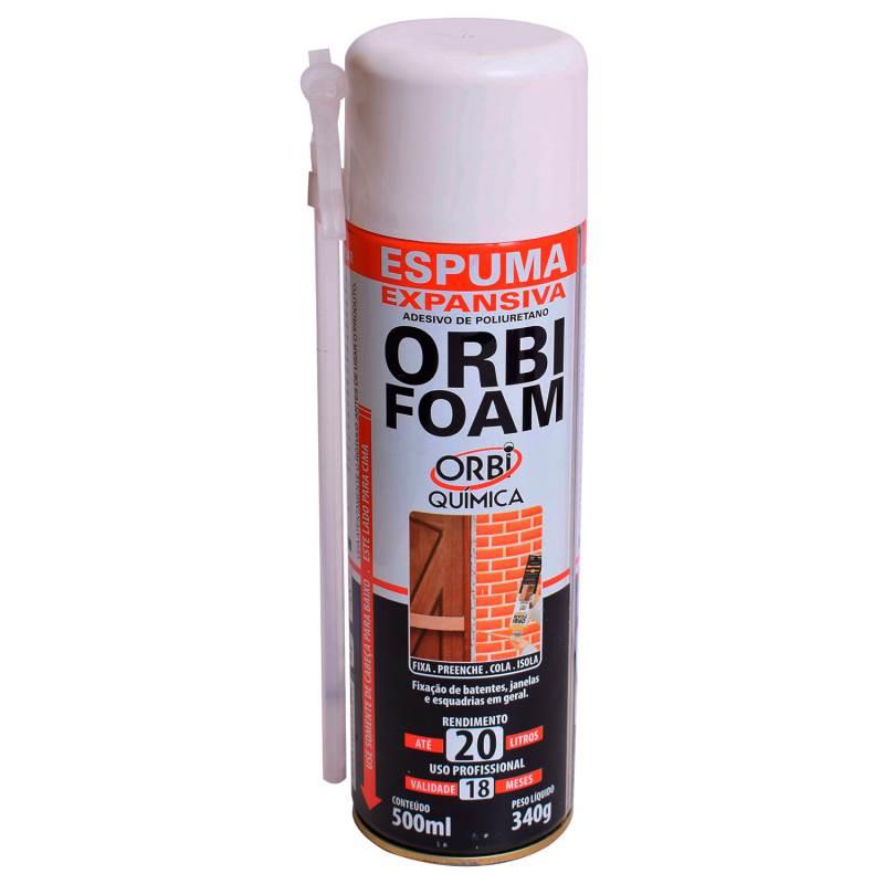 Espuma Expansiva Selante Poliuretano Orbi Foam 500 ML ORBI QUÍMICA