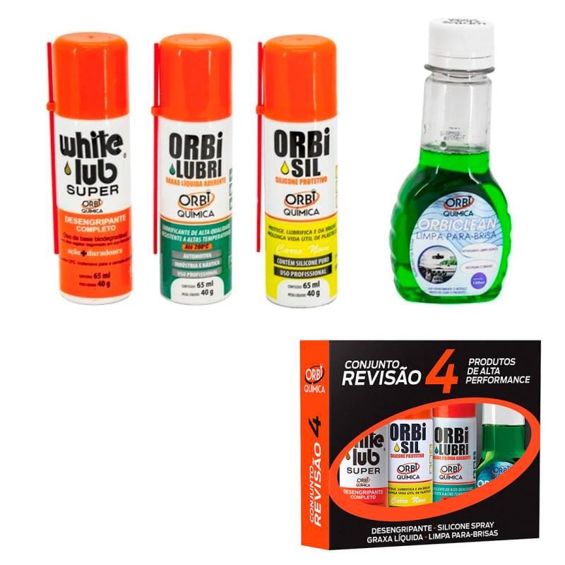 Conjunto Revisão 4 para Manutenção Preventiva de Veículos ORBI QUÍMICA