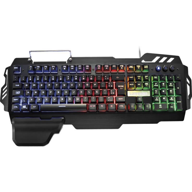 Teclado Gamer Warrior Zuberi c/ LED ABNT2 TC210- MULTILASER