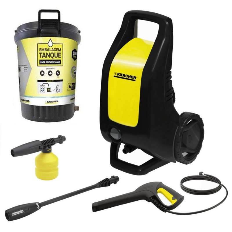 Lavadora de Alta Pressão K2.500 c/ Kit Embalagem Tanque para Reúso de Água Karcher