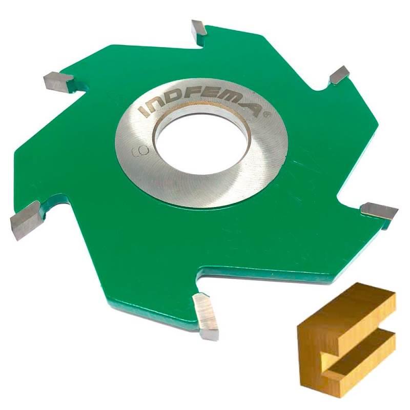 Fresa Ranhura HW 125 x 6 x 30mm com 6 Dentes 1800.12 INDFEMA