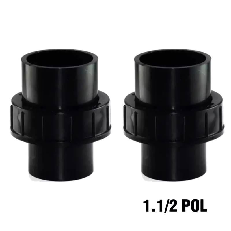 Luva de União 50MM (1.1/2 POL) para Filtro de Piscina c/ 2 Unidades FLUIDRA