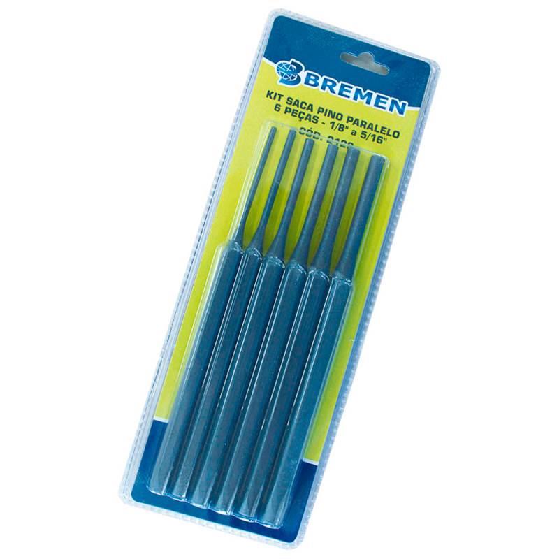 Jogo de Saca Pinos com 6 Peças 1/8 a 5/16 2122 BREMEN