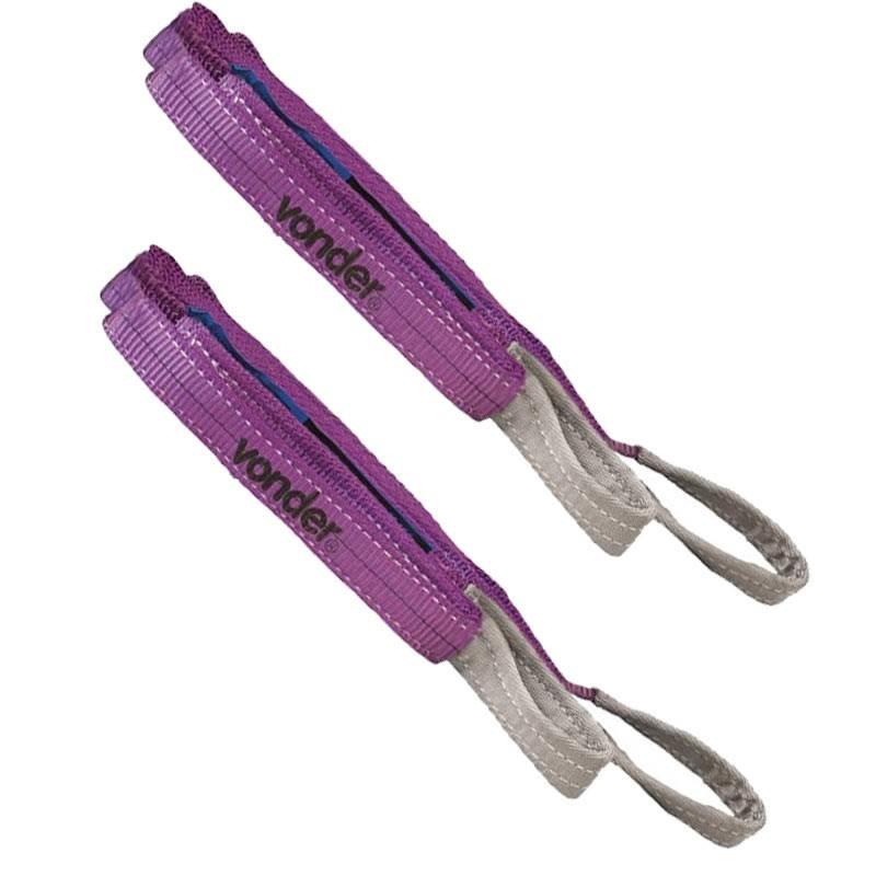 Cinta para Elevação de Carga 2 Metros para 1 TON com 2 Peças VONDER