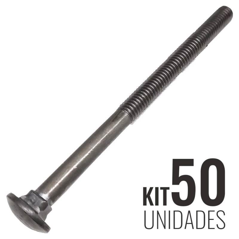 Parafuso Francês 3/8 X 5.1/2 POL Aço Carbono Kit com 50 Unidades BELENUS